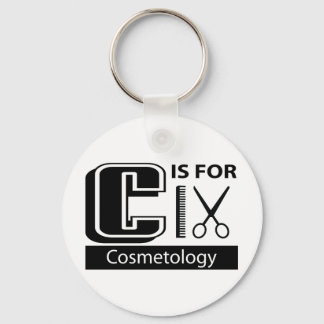 C Is For Cosmetology Key Ring