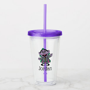 C is for Count von Count Add Your Name Acrylic Tumbler