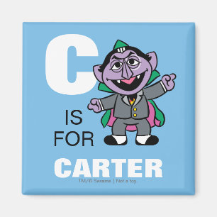 C is for Count von Count Add Your Name Magnet