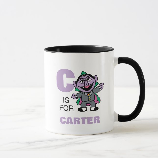 C is for Count von Count | Add Your Name Mug (Right)