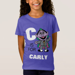 C is for Count von Count Add Your Name T-Shirt