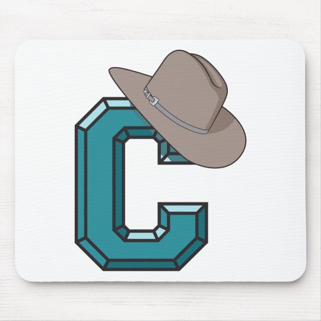 C is for Cowboy Mouse Mat (Front)