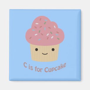 C is for cupcake magnet