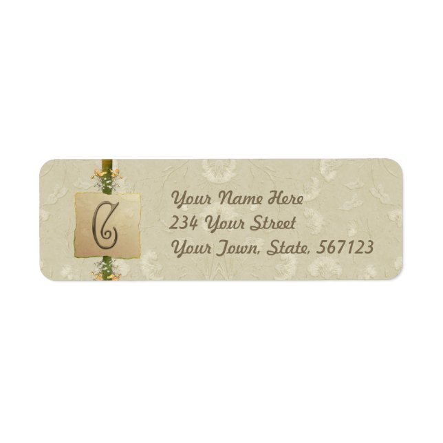 C - Ivory Elegance Monogram (Front)