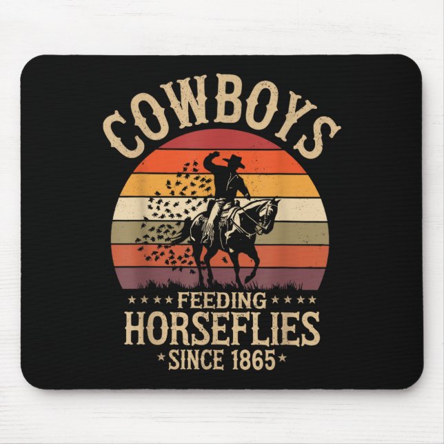 C.j.'s Cowboy Rodeo Outfit For Men - Funny Western Mouse Mat (Front)