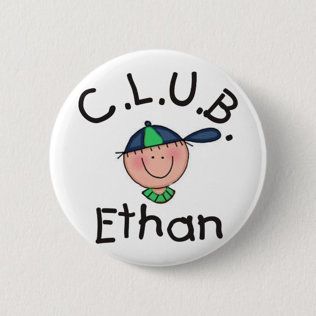 C.L.U.B. Ethan Round Pin (Front)