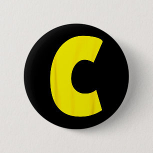 C Letter Chipmunk Group Matching Funny Halloween 6 Cm Round Badge