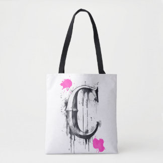 C Letter - Typography Tote Bag