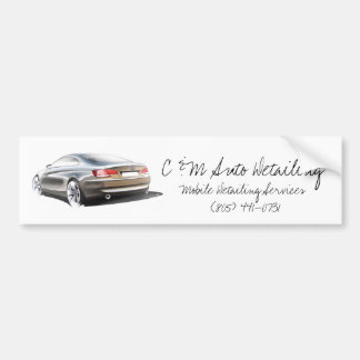 C & M Auto Detailing Bumper Sticker