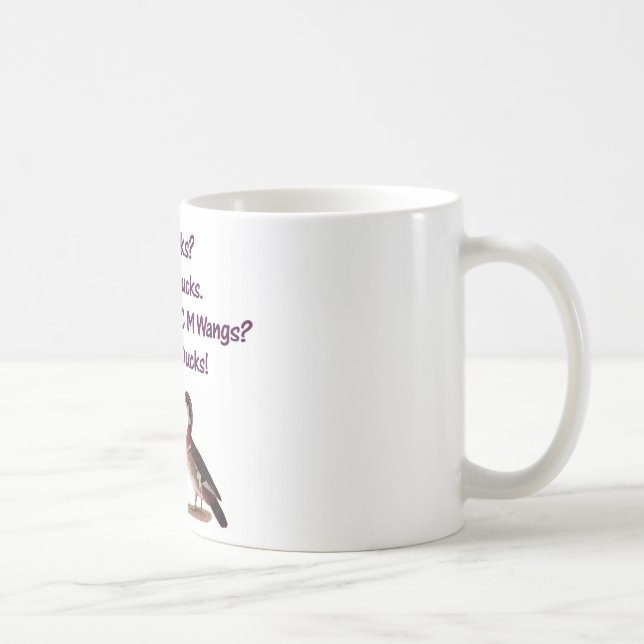 C M Ducks? Funny Southern Accent Coffee Mug (Right)