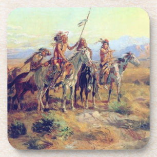 C M Russell The Scouts Cork Coaster