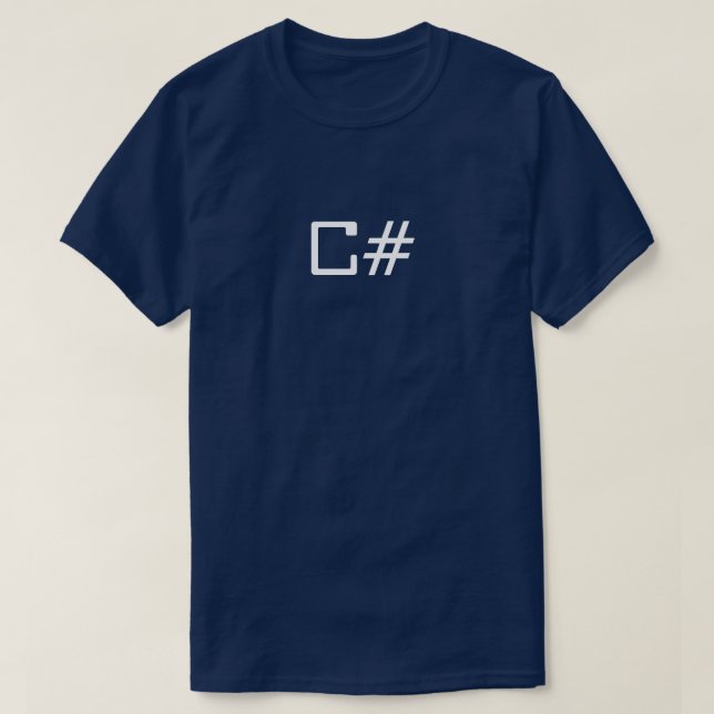 C# mens T-shirt  IT programming shirt (Design Front)
