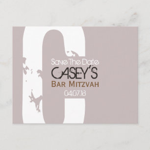 C Monogram Collection Bar Mitzvah Save the Date