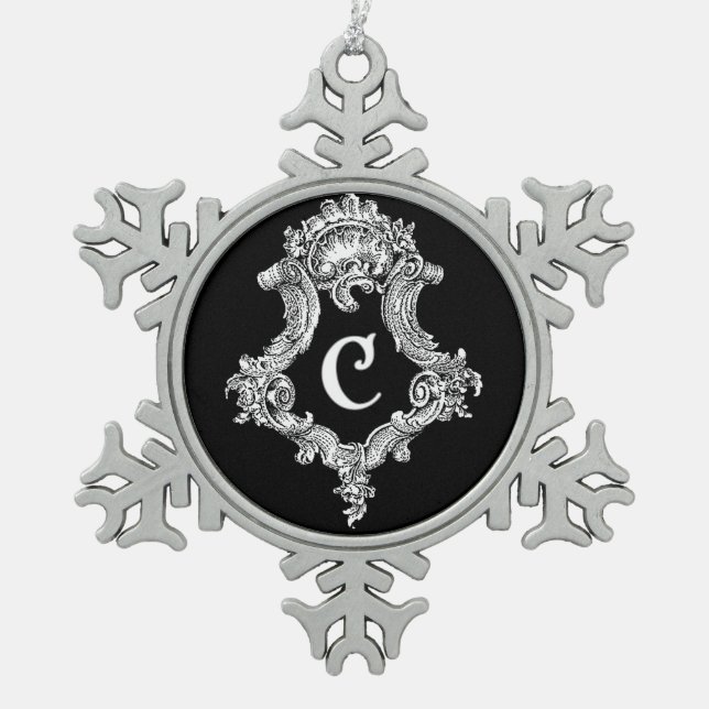 C Monogram Initial Ornament (Front)
