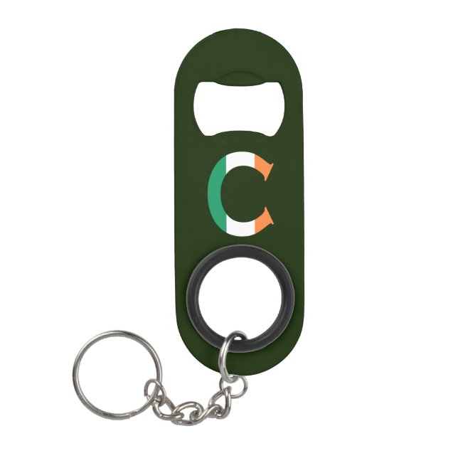 C Monogram overlaid on Irish Flag bocna (Front)