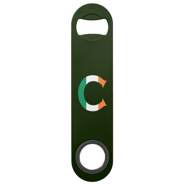 C Monogram overlaid on Irish Flag bocnt (Front)