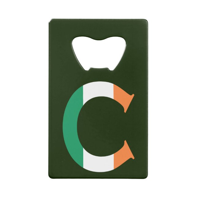 C Monogram overlaid on Irish Flag bocnt (Front)