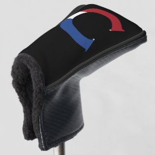C Monogram overlaid on NLD Flag on bk pccnt Golf Head Cover