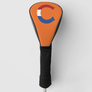 C Monogram overlaid on NLD Flag on or dccnt Golf Head Cover