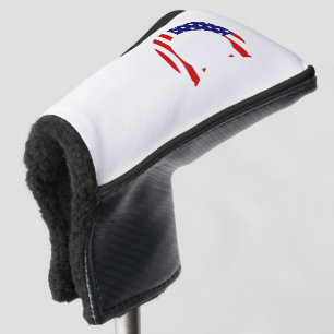 C Monogram overlaid on USA Flag pccnt Golf Head Cover