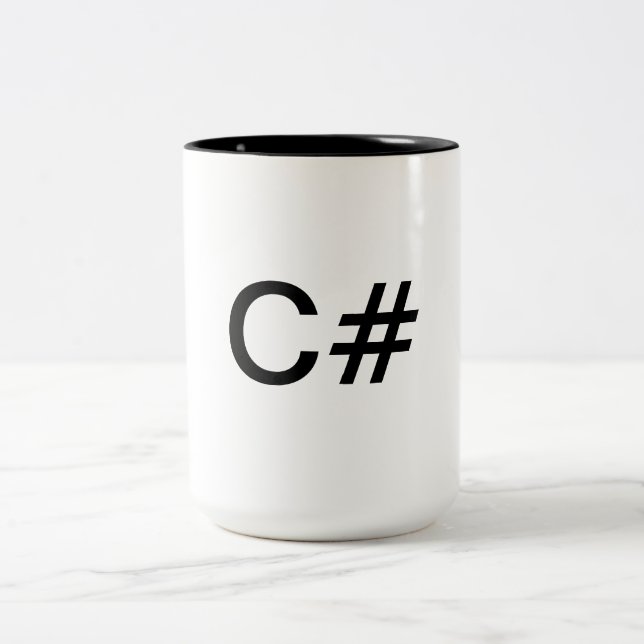 C# .NET Software Programmers Coffee/Tea Mug (Center)