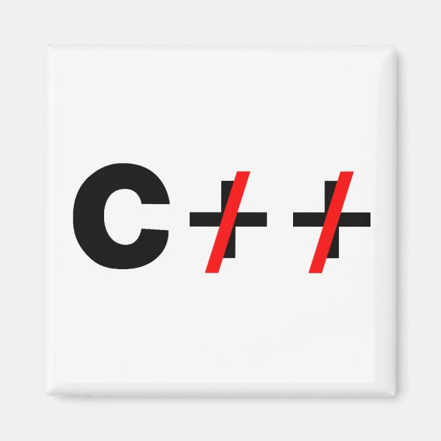 C, not C++ Magnet (Front)