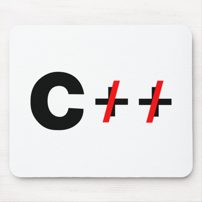 C, not C++ Mouse Mat (Front)