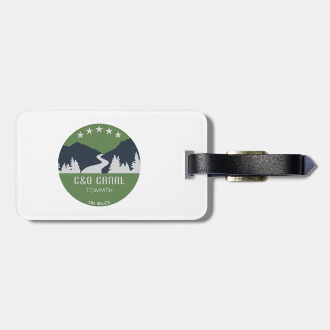 C&O Canal Towpath Luggage Tag (Back Horizontal)