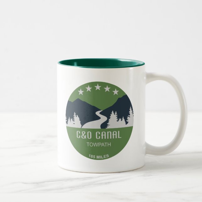 C&O Canal Towpath Two-Tone Coffee Mug (Right)