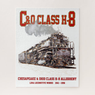 C&O Class H-8 2-6-6-6 Allegheny Steam Locomotive Jigsaw Puzzle