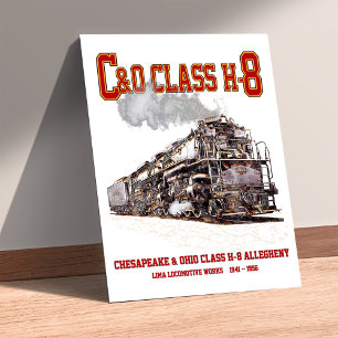 C&O Class H-8 2-6-6-6 Allegheny Steam Locomotive Poster