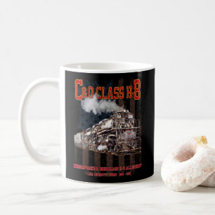 C&O Class H-8 Allegheny Locomotive - American flag Coffee Mug