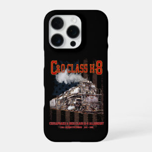 C&O Class H-8 Allegheny Locomotive - American flag iPhone 16 Pro Case