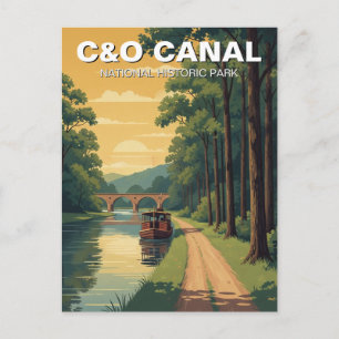 C&O National Historical Park Travel Postcard