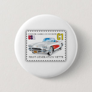 C-ONE AUTOMOBILE ART 6 CM ROUND BADGE