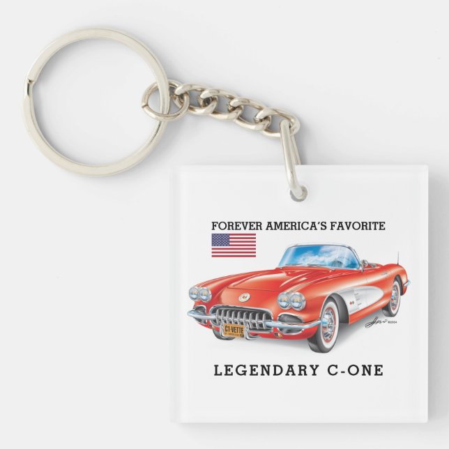  C-ONE AUTOMOBILE ART KEY RING (Front)