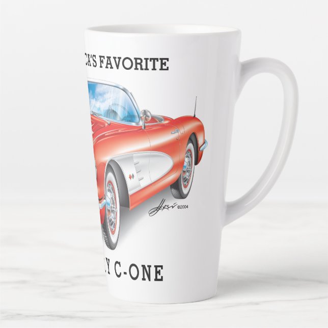  C-ONE AUTOMOBILE ART LATTE MUG (Right)