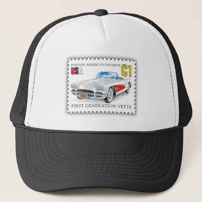 C-ONE AUTOMOBILE ART TRUCKER HAT (Front)