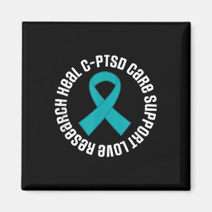 C-ptsd Awareness Ribbon Support Month Magnet