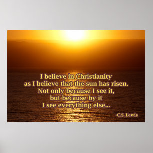 C.S. Lewis Christianity Quote Poster