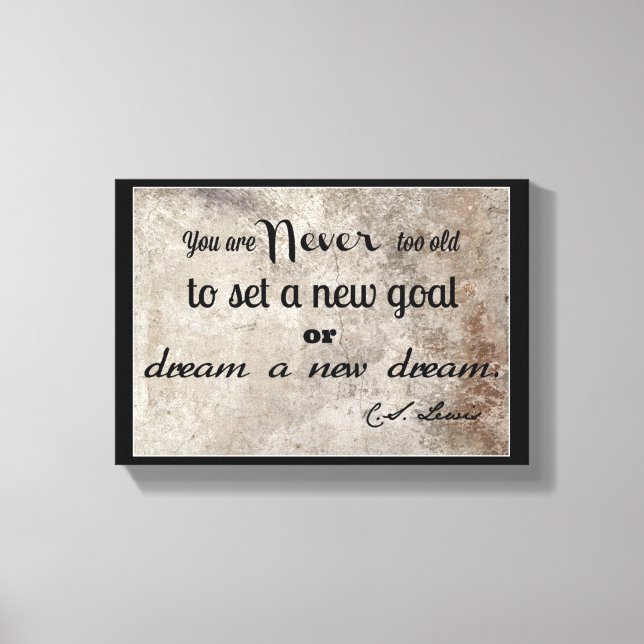 C. S. Lewis quote Canvas Print (Front)