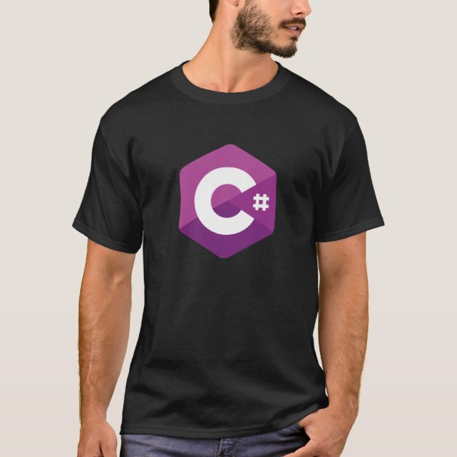 C Sharp C# Programming Logo T-Shirt (Front)