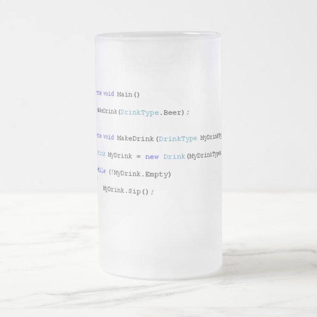 C Sharp Programmers Beer Mug (Center)