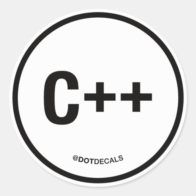 C++ Sticker (Front)