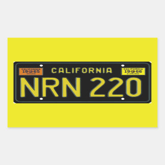CA66 RECTANGULAR STICKER