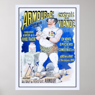 ca 1890 Meat extract advertising Poster