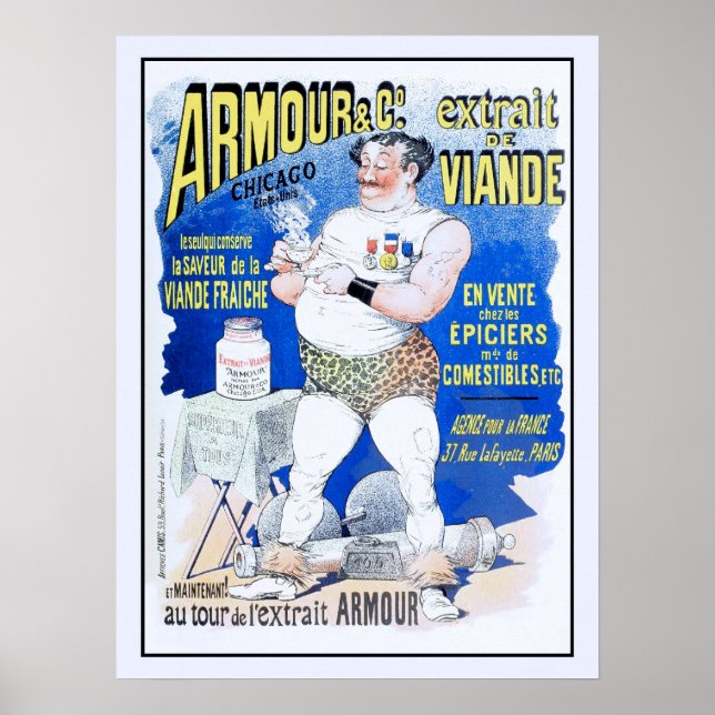 ca 1890 Meat extract advertising Poster (Front)