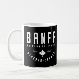 Ca Banff National Park Alberta Canadian Maple Leaf Coffee Mug