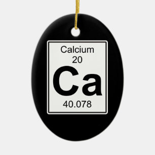 Ca - Calcium Ceramic Tree Decoration