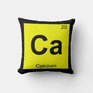 Ca - Calcium Chemistry Periodic Table Symbol Cushion